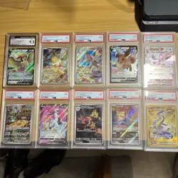 Pokemon TCG Lot of 10 PSA Graded Slabs -Various Sets - Eevee Brute Bonnet Arceus - Image 1