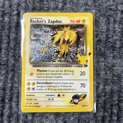 Pokemon CCC Rocket's Zapdos 015/132 Holo Rare NM Celebrations Classic Collection - Image 1