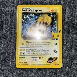 Pokemon CCC Rocket's Zapdos 015/132 Holo Rare NM Celebrations Classic Collection - Image 2
