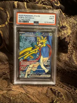 Hop's Zacian ex 176/159 PSA 9 Pokemon Sv09: Journey Together Ultra Rare 2025 - Image 1