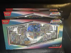 3x Pokemon TCG Prismatic Evolutions Lucario Ex&Tyranitar EX Premium Collection - Image 1