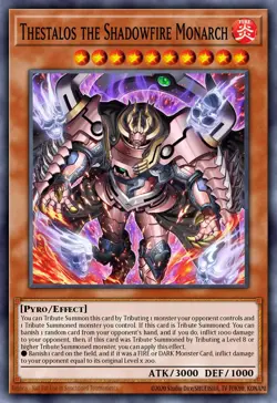 Thestalos the Shadowfire Monarch - DUNE-EN023 Super Rare | Yu-Gi-Oh! Card - Image 1