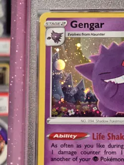 2020 Pokemon Gengar Holo Card Champions Path PSA 10 Graded Gem Mint Swsh052 - Image 2