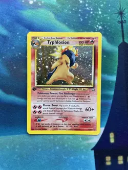 Pokemon Cards: Neo Genesis 1st Edition Rare Holo: Typhlosion 17/111 - Image 1