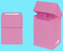 Ultra Pro PINK 80+ DECK BOX New Standard Small Size Card Holder gaming mtg tcg - Image 1