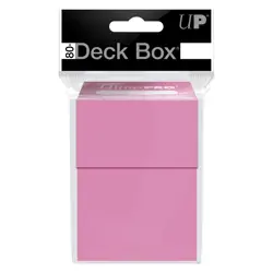 Ultra Pro PINK 80+ DECK BOX New Standard Small Size Card Holder gaming mtg tcg - Image 2