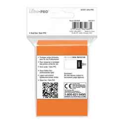 60 Ultra Pro Orange Gloss Deck Protectors Small Game Card Sleeves - Image 2