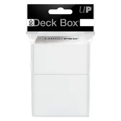 Ultra Pro WHITE 80+ DECK BOX New Standard Small Size Card gaming storage case - Image 2