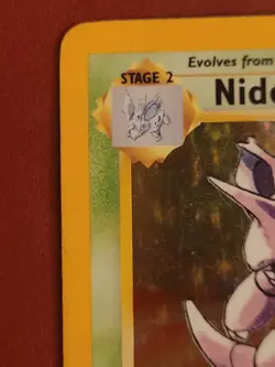 Unlimited Nidoran Male, Nidorino, and Holographic Nidoking Pokemon Cards 1999 - Image 3