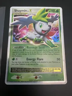 Pokemon TCG Shaymin LV.X Black Star Promotional Holo Card DP39 - Image 2