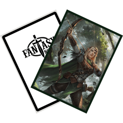 Aelwyn Alorr - Wood Elf Ranger - MTG Size - 100 Smooth Matte Card Sleeves - Image 4