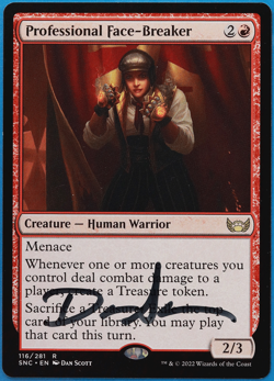 Professional Face-Breaker Streets of New Capenna NM SIGNED (504962) ABUGames - Image 1