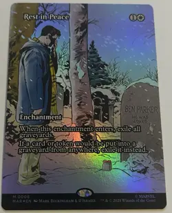 Magic The Gathering:Spiderman- Rest In Peace(Borderless) 0006 Foil NM - Image 1