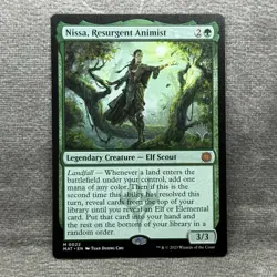 Nissa Resurgent Animist - Promo Pack Karlov Manor (PPMKM) #22 NM Non-Foil MTG - Image 1
