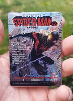 MYTHIC Miles Morales (0234) Borderless Foil Marvel's Spider-Man mtg rare m magic - Image 2