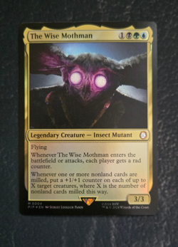 MTG Magic the Gathering The Wise Mothman (4/1189) Fallout NM FOIL - Image 1