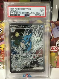 2024 POKEMON SVP EN-SV BLACK STAR PROMO #131 KINGDRA EX PSA 9 - Image 1