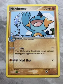 Pokemon TCG - Marshtomp - 38/100 - Uncommon - Ex Crystal Guardians - 2006 - Image 1