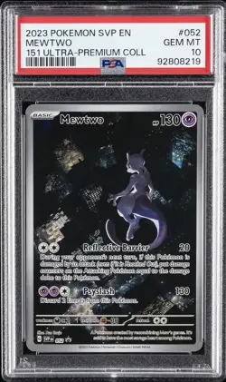 2023 POKEMON SVP BLACK STAR PROMO 151 ULTRA-PREMIUM COLLECTION MEWTWO PSA 10 - Image 1