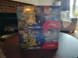 Pokemon Surging Sparks ETB & Booster Bundle Costco 2-pack x2. Factory Sealed - Image 1