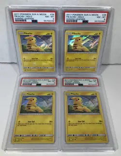 x1 Pokemon Pikachu Shining Legends Holo #28 PSA 8 NM - Image 2