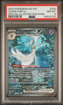 2024 POKEMON PAF EN-PALDEAN FATES SPECIAL ILLUSTRATION RARE GARDEVOIR EX PSA 8 - Image 1