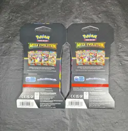 MEGA EVOLUTION POKEMON SET Of 2 Sleaved BOOSTER PACK FACTORY SEALED - Image 3