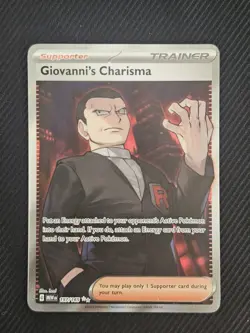 Giovanni's Charisma SR 197/165 Ultra Rare Pokemon Scarlet & Violet 151 NM - Image 1