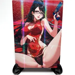 Bayonetta Sexy Hot Cute Anime Waifu Girl Doujin Lewd Goddess Story Holo Art Card - Image 1