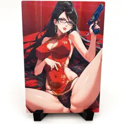 Bayonetta Sexy Hot Cute Anime Waifu Girl Doujin Lewd Goddess Story Holo Art Card - Image 2