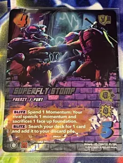 Superfly Stomp 91/186 Foil Ultra Rare UniVersus TMNT TMNT01 Near Mint Card NM - Image 1