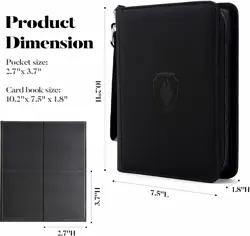 4-Pocket Zip Card Binder - Secure, Portable Collection for 320 Cards - Image 5