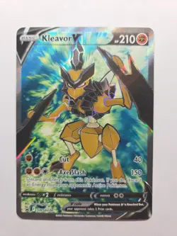 Pokemon TCG Kleavor V SWSH248 SWSH: Black Star Promo Card Holo Full Art Lp - Image 1
