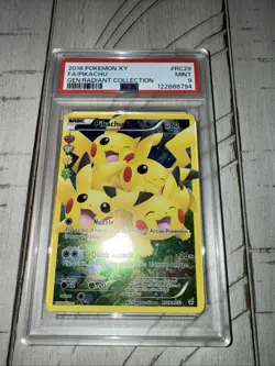 PSA 9 Pikachu (FA) XY Generations RC29/RC32 Holo Pokemon Card - Image 1