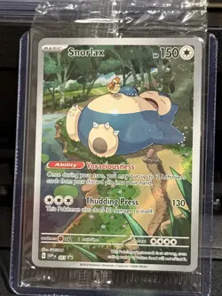 Pokemon TCG Scarlet & Violet 151 Snorlax Black Star Promo Card 051 - Image 1