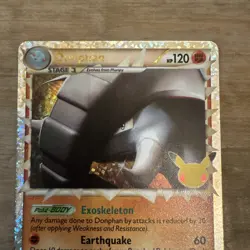 Donphan 107/123 - Celebrations Classic Collection Holo Pokemon Card - Near Mint - Image 2