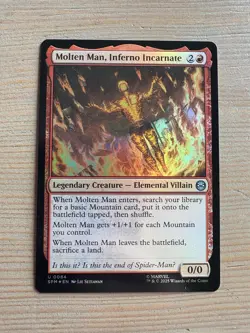 Molten Man, Inferno Incarnate - 84 - MTG: Spider-Man: Eternal - Uncommon - FOIL - Image 1