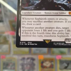 Sephiroth Fabled SOLDIER 115 FINAL FANTASY NM MTG Magic The Gathering Pack Fresh - Image 3