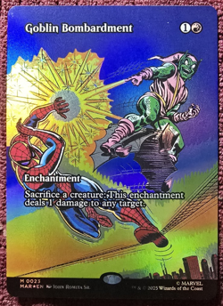 MTG Goblin Bombardment 0023 Foil (Borderless) Marvel Eternal-Legal MINT MAR - Image 1