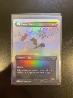 Mirkwood Bats (Borderless) #421 (Foil) (NM) Lord of the Rings LTR Magic MTG - Image 1