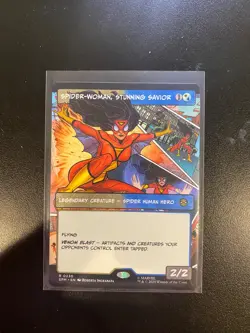 Spider-Woman, Stunning Savior - Borderless R MTG Marvel's Spider-Man M/NM, En - Image 1