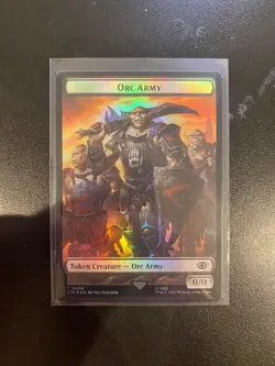 MTG Lord of the Rings Orc Army/Food Token Foil 0006/0009 NM - Image 1