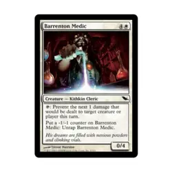 WOTC MtG Shadowmoor Barrenton Medic (C) (Foil) NM - Image 1