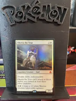 MTG Oketra The True Prerelease Foil Mythic 021/269 Amonkhet Lightly Played - Image 1