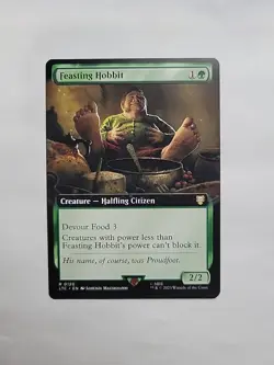 MTG - Feasting Hobbit (Extended Art) LTC Regular Rare #0120 - Image 1
