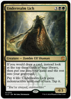 1 x Underrealm Lich - Clue - LP - MTG - Image 1