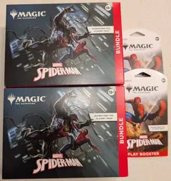 2025 Magic The Gathering MTG Marvel's Spider-Man Bundle Box x2 and Packs x2 - Image 1