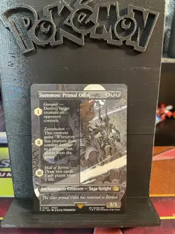 MTG Summon: Primal Odin Borderless Rare 0365 Final Fantasy NM - Image 1