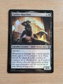 Spider-Man Noir - 67 - MTG: Spider-Man: Eternal-Legal - Uncommon - FOIL - Image 1