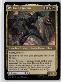 MTG Norman Osborn Green Goblin 39 regular M Marvel's Spider-Man Near Mint - Image 2